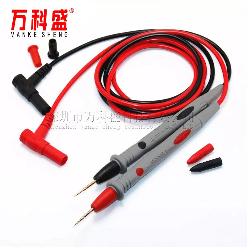 表笔线 特尖表笔 细尖头1000V 20A 镀金铜针表笔万用表笔线