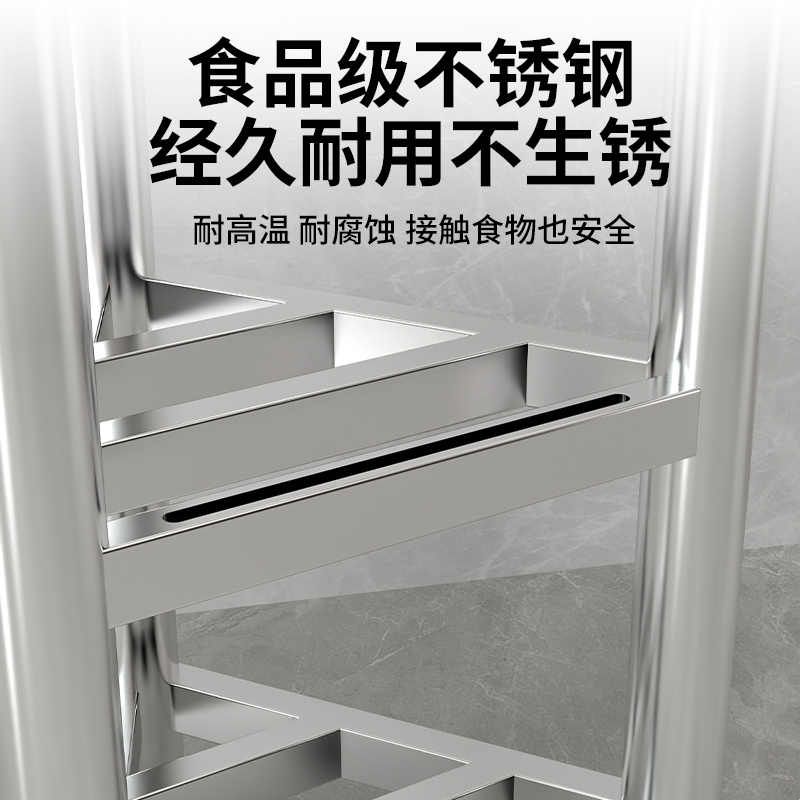 不锈钢落地砧板架放置架三角架厨房商用切菜板剁肉架砍骨台菜墩架图片