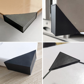 钢化玻璃护角塑料三角防撞条防磕碰直角套瓷砖岩板镜子画框包边角