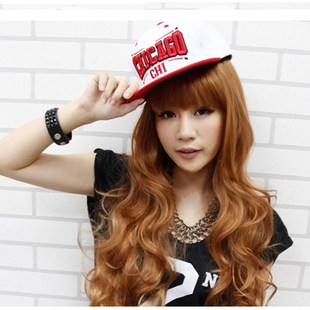 假发女全头套大波浪长卷发日韩修脸齐刘海自然整顶假发头套式