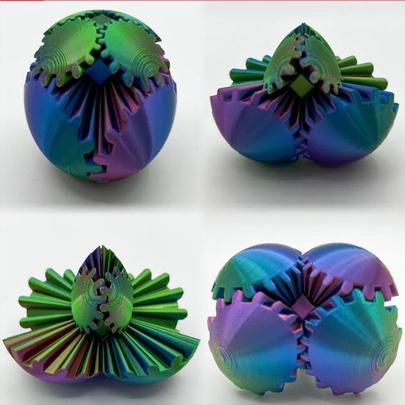 直播活动3D打印齿轮球益智玩具高颜值玩具解压创意指尖立体魔方