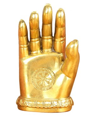 铜如来手摆件 五指山摆件