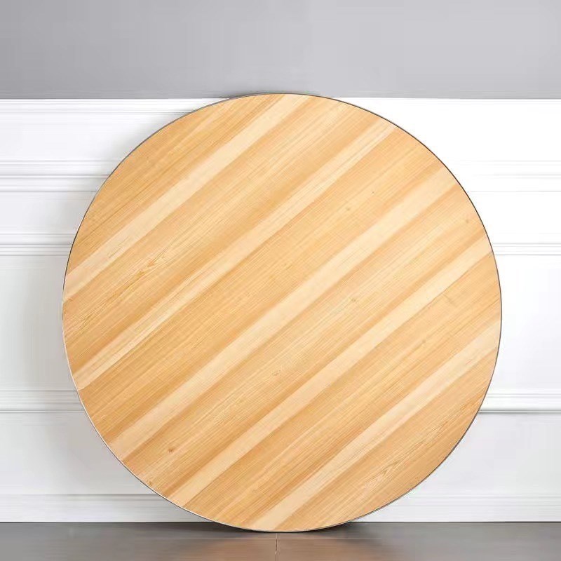 圆桌家用餐桌10人吃饭桌面板带转盘饭店宴会农村食堂饭桌酒店桌子