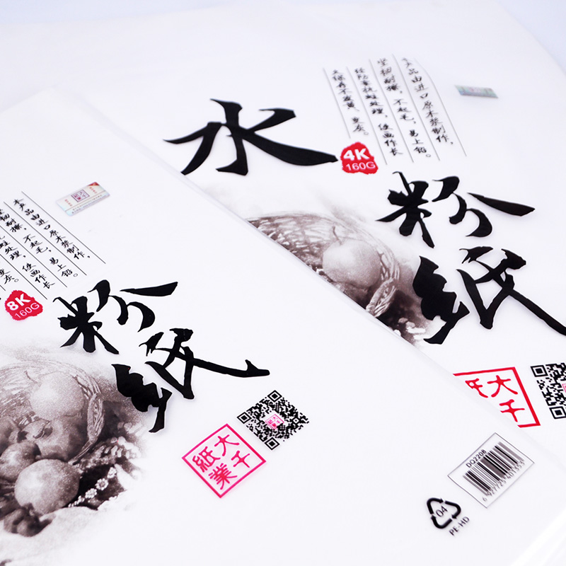 大千8K素描纸 4K水彩纸水粉纸160克 学生美术绘画纸20张/包铅画纸