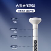 免打孔伸缩杆卫生间浴帘杆浴室铝合金窗帘杆衣柜挂衣杆撑杆晾衣杆