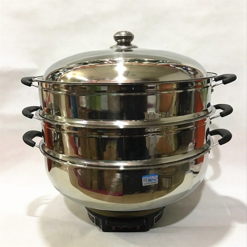 2023升级超大容量炒锅 圣多星电蒸锅 多用锅38cm-40cm-42cm电热锅