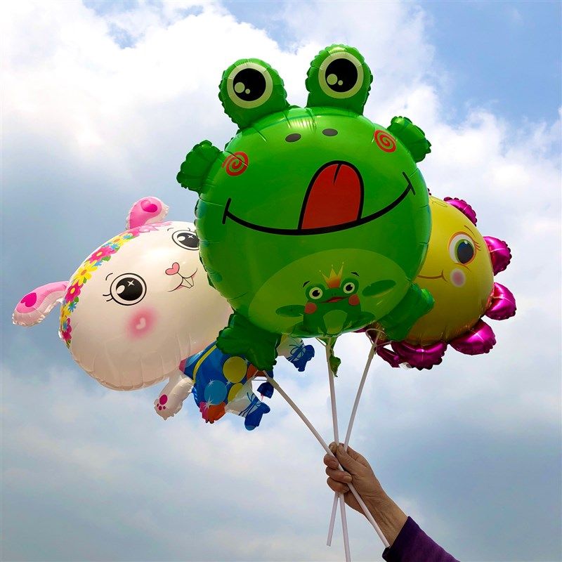 网红卡通动物青蛙气球手持棒儿童无毒充气玩具店铺生日装饰摆摊,节庆用品/礼品,气球,淘宝优惠券,粉丝福利购,淘宝优惠卷