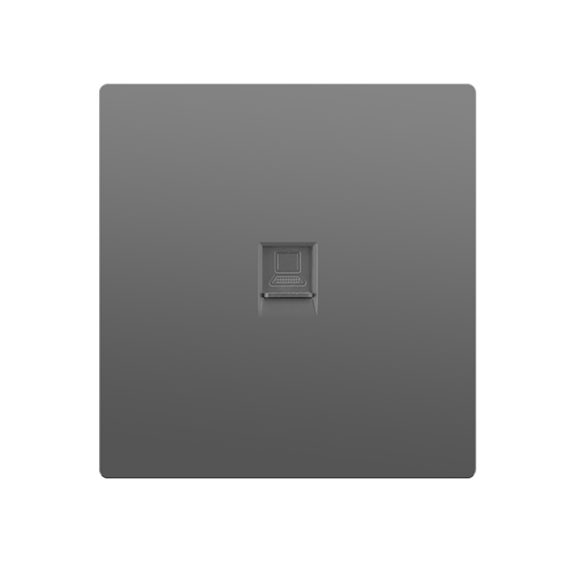 86型超六类网络插座千兆光纤网线插超6类电脑插座单口双网口面板