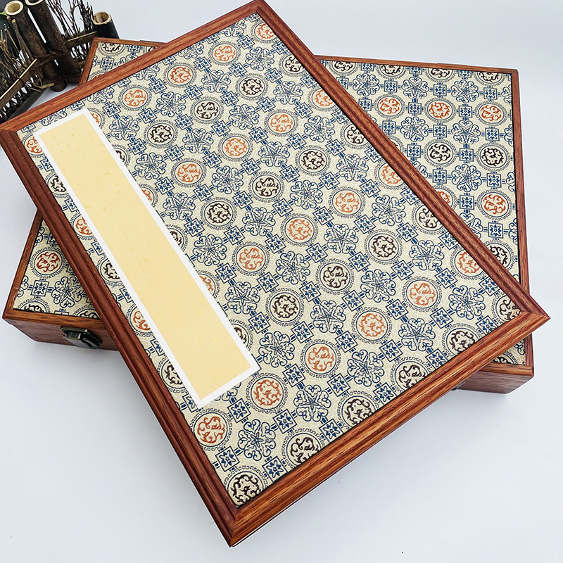 国展册页6折12页加厚卡纸空白宣纸本生宣纸书法国画专用锦盒折页