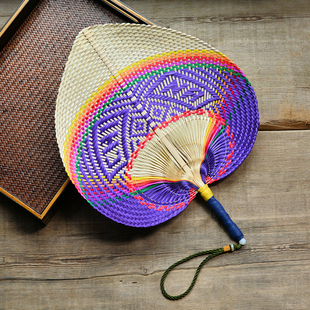 纯手工制作纯天然麦秆编织麦杆大蒲扇手摇扇手工宝宝扇子驱蚊纳凉