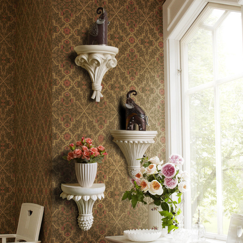 欧式壁挂置物架墙壁挂饰隔板沙发装饰品客厅创意挂件饰品墙上挂架