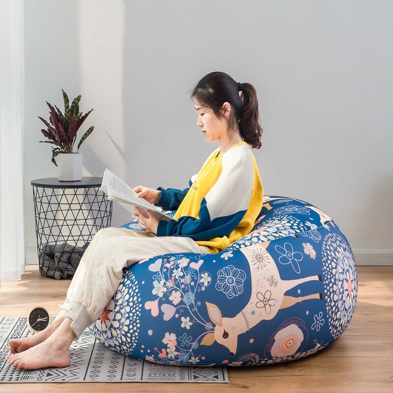 卡通懒人沙发豆袋双人儿童小户型卧室单人榻榻米椅阳台可爱网红垫