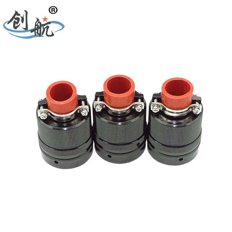 航空插头带防尘盖Y50EX-1832TK32-B+航空接头防水圆形电连接器