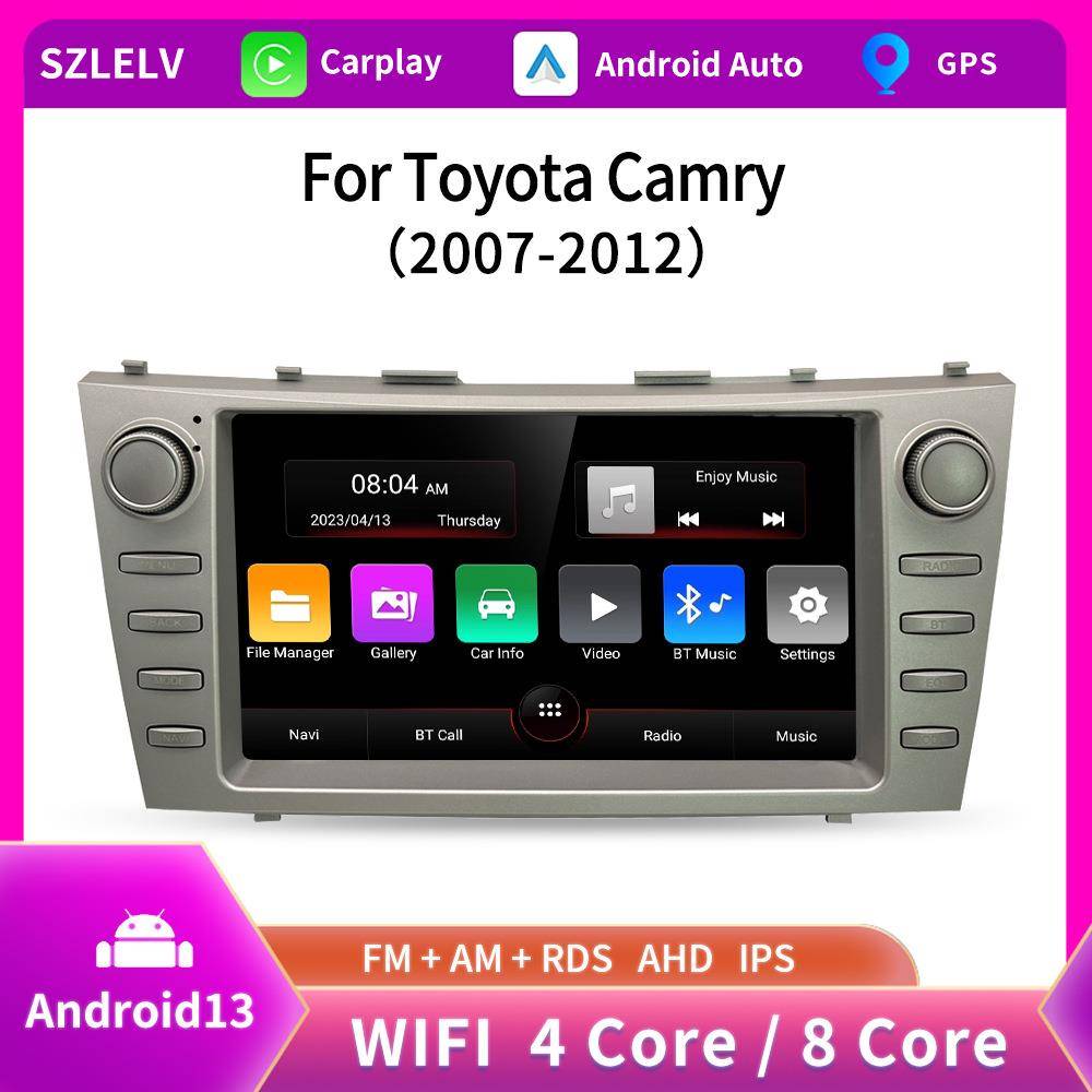 适用于06-11款丰田凯美瑞ToyotaCamry车载大屏安卓导航仪carplay