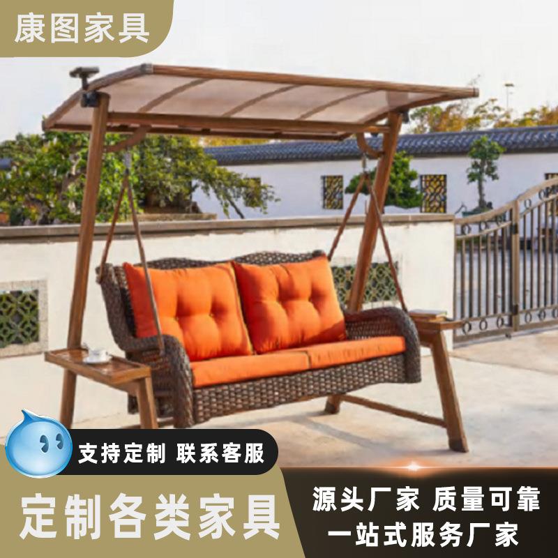 户外铸铝秋千庭院花园铸铝秋千阳台室外双人吊椅网红秋千椅摇椅
