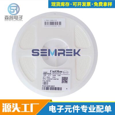 厚声电阻1206F10T5E12100MΩ1%陶瓷电容器