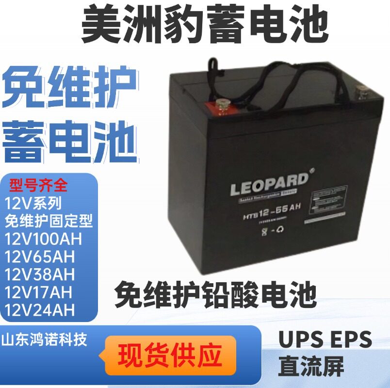 LEOPARD美洲豹蓄电池HTS12-5512V55AH外壳阻燃抗震防油材料