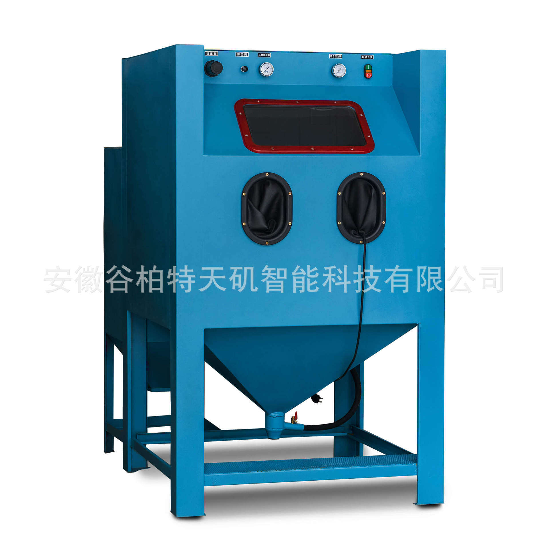厂家新款小型手动除锈模具干式喷砂机增压无尘箱式打沙设备厂家