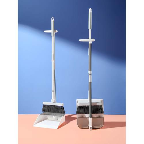 日式扫把簸箕套装家用2021新款可折叠省空间高档垃圾铲扫把套装