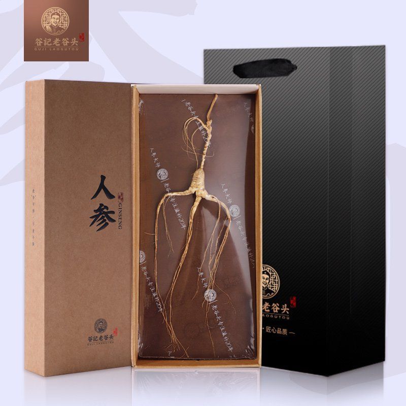 老谷头长白山林下参礼盒装人工撒籽东北特产送礼实惠人参送礼