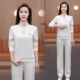 显瘦休闲运动套装 套头长袖 女2026春秋季 半开衫 卫衣两件套 新款 时尚