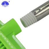 家用不粘发扫把加厚加长柄绿色长柄扫把PP 不锈钢客厅除尘扫帚