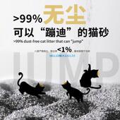 洁客天然钠基矿石猫砂活性炭除臭吸水结团矿石膨润土猫砂4.09kg