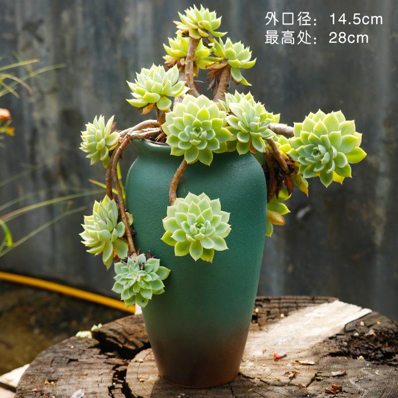 若兰坊 陶瓷老桩 陶瓷多肉花盆 粗陶盆 陶瓷多肉植物花盆