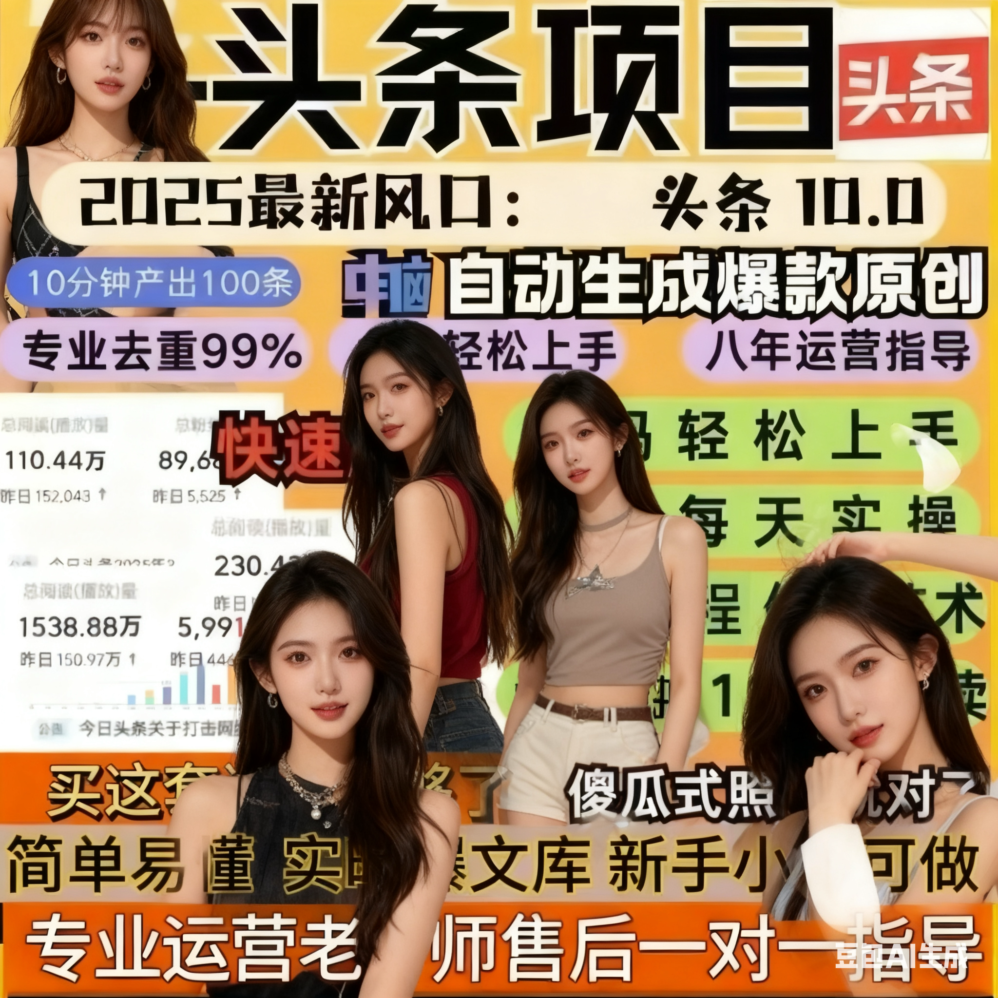 今日头条全自动软件采集发布自动创作零基础爆款视频搬砖项目