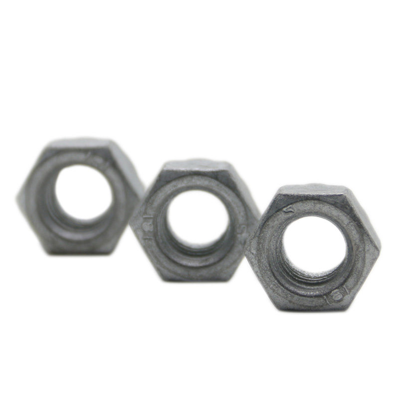 8.8级4.8级热镀锌尼o龙防松自锁螺母止退防滑螺帽M6M8M10M12螺丝