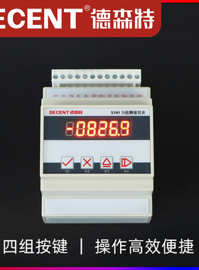 德森特X505称重变送器重量测力传感器信号放大器485通信10v导轨