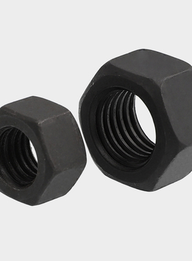 8.8级黑色细牙六角螺母M8M10M12M39Mz42M45M80*1/1.25/1.5/2/3/4m