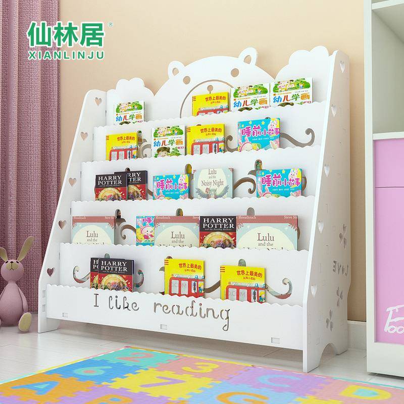 创YMZ意儿童简易书架家用落幼儿地园小学生收纳儿架绘简本架童书