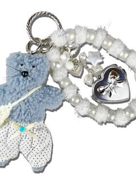 TROPHYBLING丨潦草小熊软糯蓝白色系