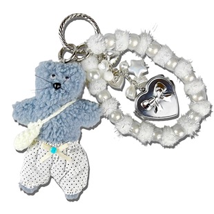 TROPHYBLING丨潦草小熊软糯蓝白色系