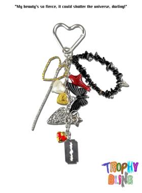 TROPHYBLING丨哥特黑红极繁精致包挂（送挂脖钢链）