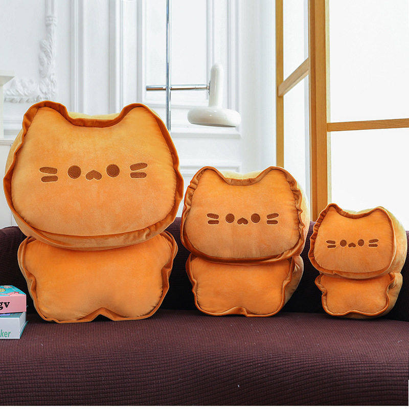 黄油饼干猫咪毛绒玩具创意卡通玩偶布娃娃靠垫可爱猫咪公仔抱枕,玩具/童车/益智/积木/模型,毛绒/玩偶/公仔/布艺类玩具,淘宝优惠券,粉丝福利购,淘宝优惠卷