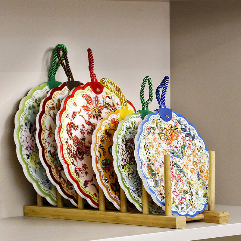 OMK创意轻奢烫金陶瓷隔热垫软木底防滑防烫6英寸锅垫家居装饰,餐饮具,餐垫,淘宝优惠券,粉丝福利购,淘宝优惠卷