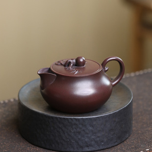 宜兴紫砂壶茶具铁血红砂 手工福禄壶一件代发 葫芦宝灯茶壶批发