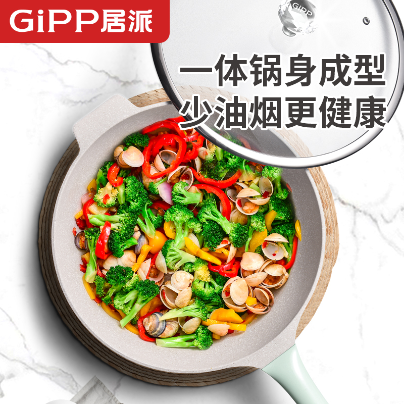 煎锅不粘锅电磁燃气炉平底锅