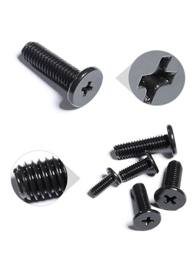 黑色十字平头/沉头螺丝钉碳钢加硬电子螺丝m2m2.5m3x3x4x5x6x8x30