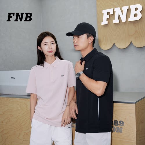美国FNB翻领POLO短袖刺绣T恤