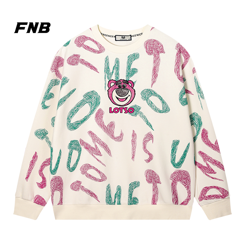 FNB2024秋新款男装卡通印花卫衣