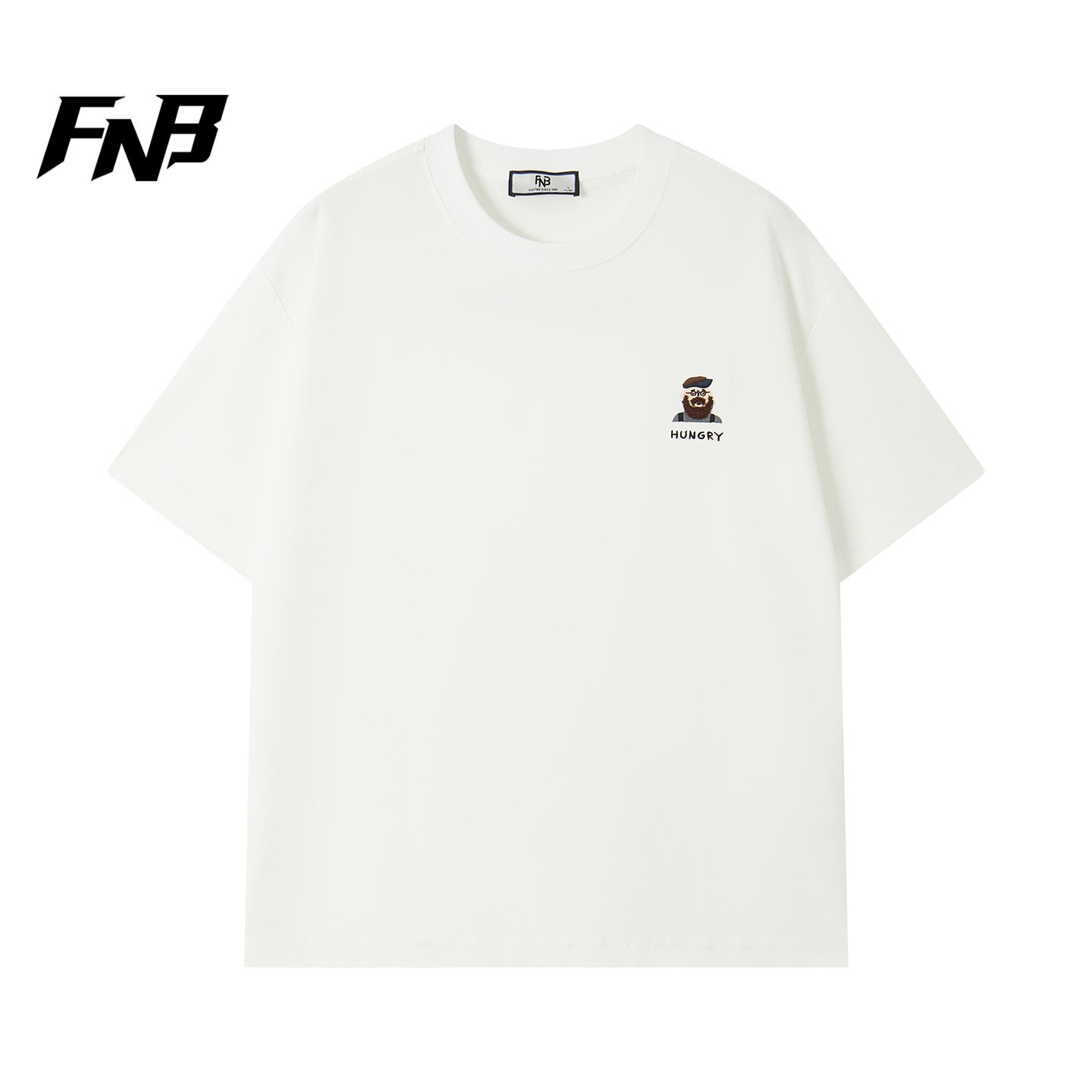 FNB美式街头短袖T恤男女同款2026夏季新款宽松圆领白色潮牌休闲