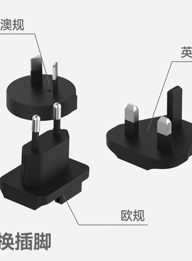 SHARGE闪极100W35W140W通用氮化镓充电器转换插脚