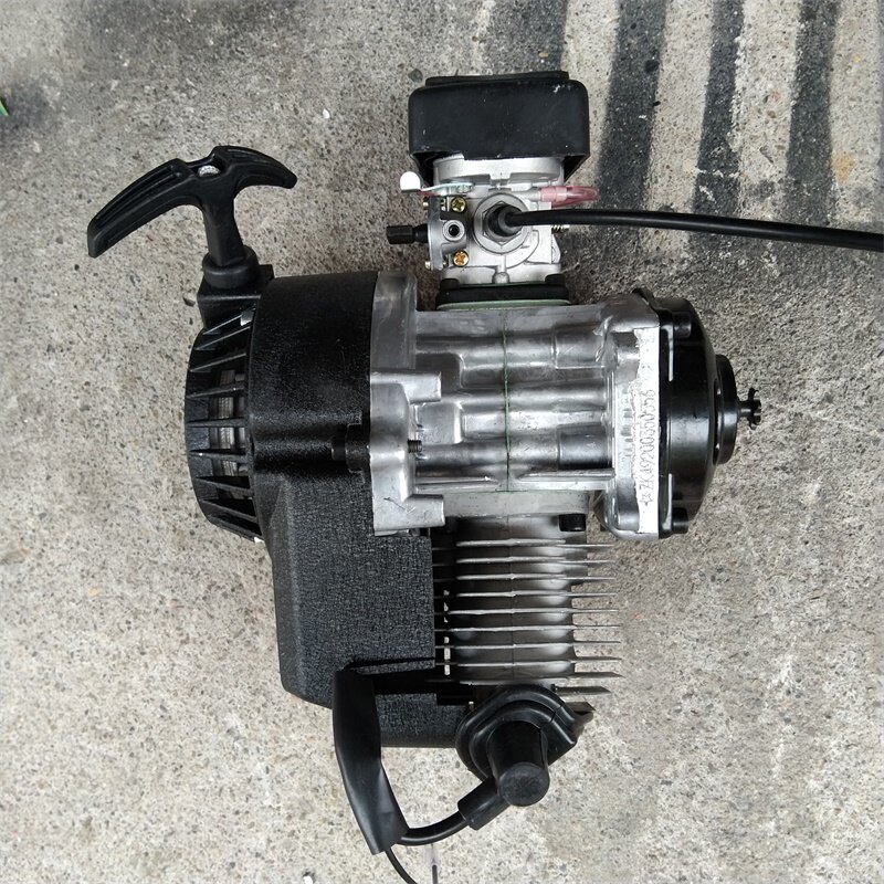 改装自行车航模发动机 迷你小跑摩托车手拉汽油机 49CC迷你发动机
