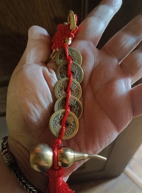 五帝钱葫芦铜葫芦开口镇宅摆件大门口卧室对门西北角厨房招财书房