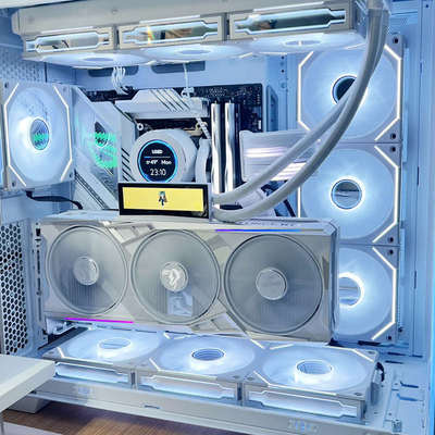 显卡竖装支架显卡延长线pcie4.0 4090竖装支架兼容新款5090显卡