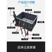 diy鱼缸过滤盒鱼池水循环系统周转箱过滤箱上过滤自制滴流盒沼泽
