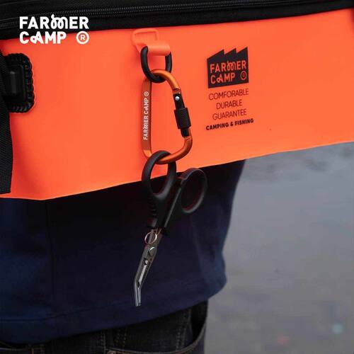 Farmer Camp带锁D型扣钓鱼防丢强力装饰挂扣路亚垂钓户外工具挂钩
